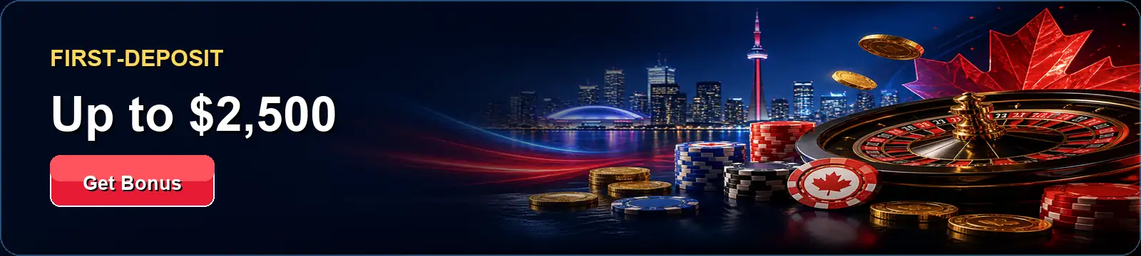 First-deposit. Up to $2,500